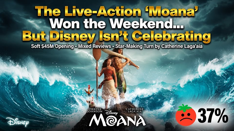 The Live-Action 'Moana' Won the Weekend. Disney Still Isn't Celebrating.
