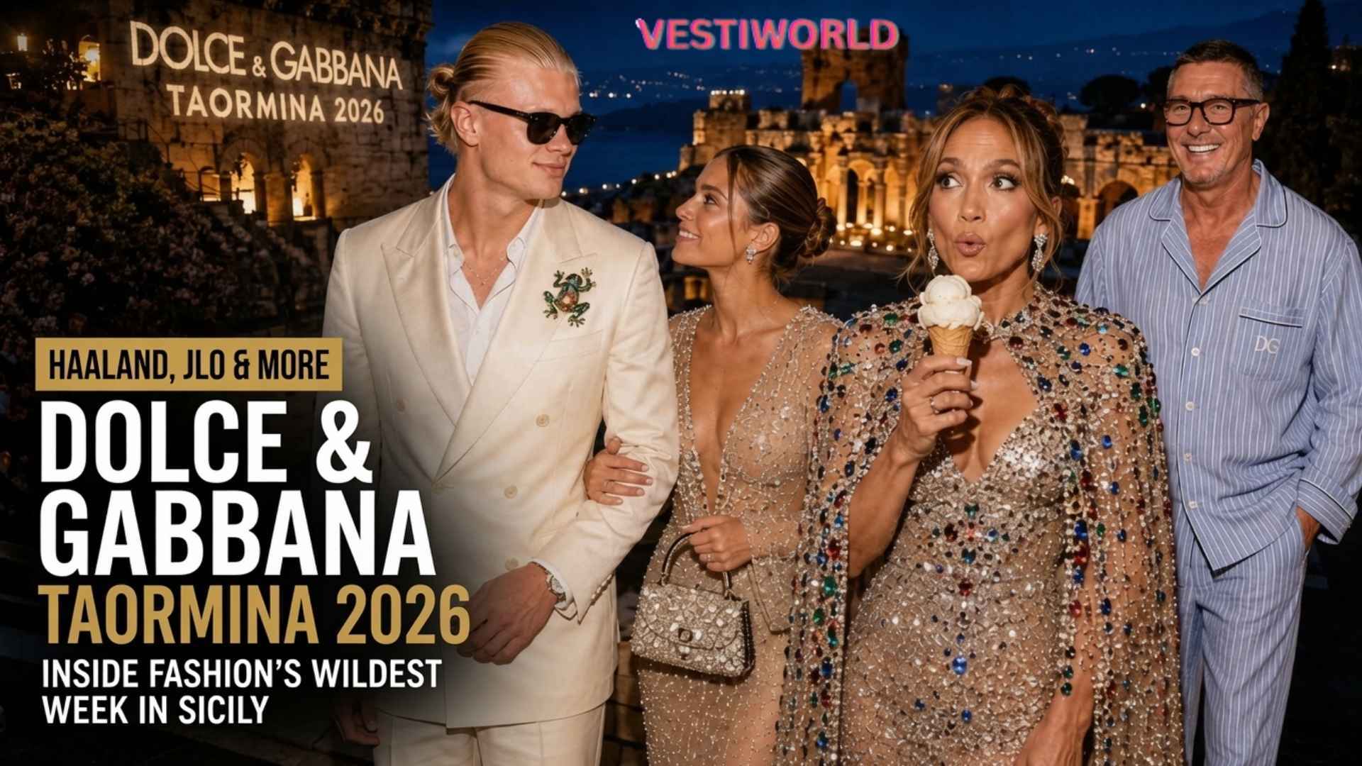 Dolce & Gabbana Taormina 2026: Haaland And JLo Show Up