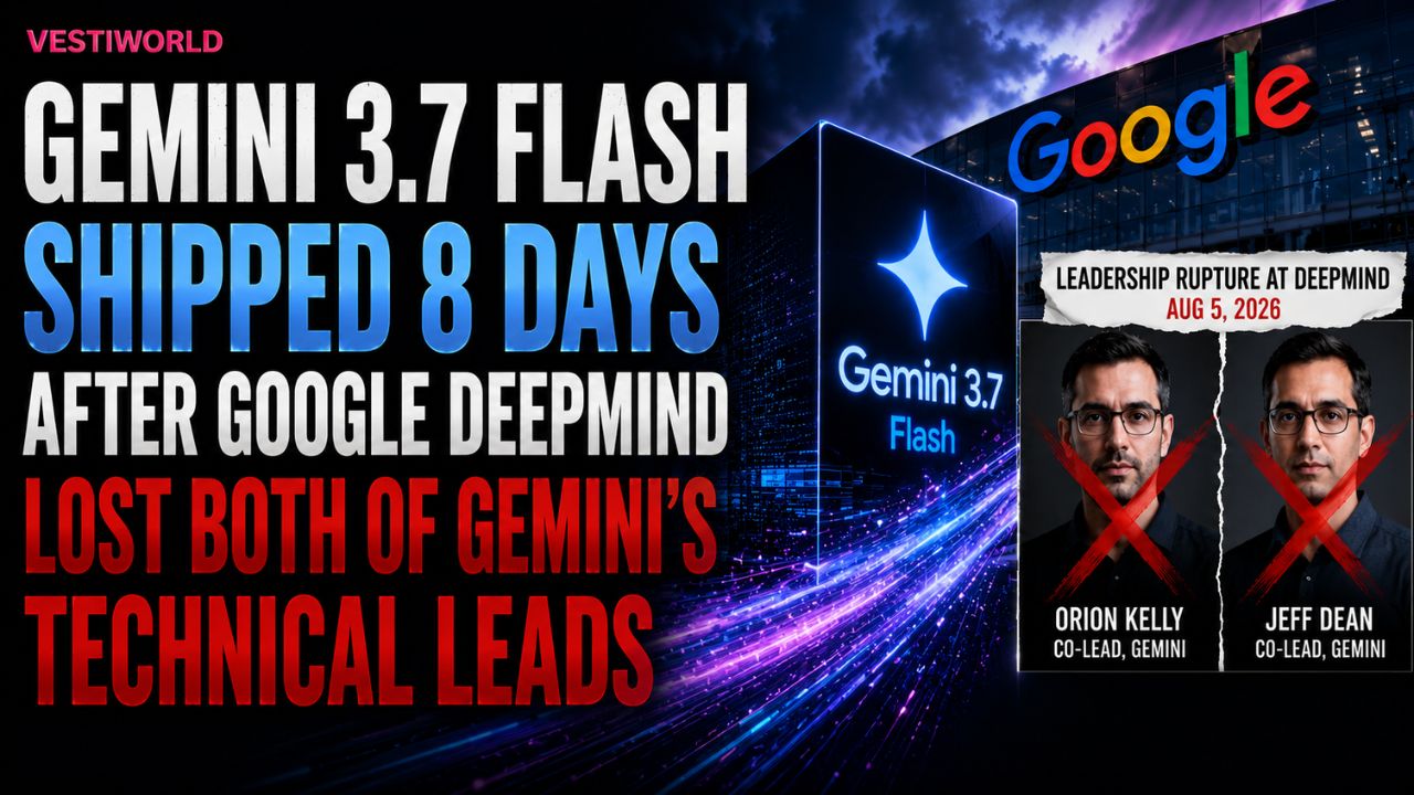 Gemini 3.7 Flash Shipped 8 Days After Google DeepMind Lost Both Of Gemini's Technical Leads